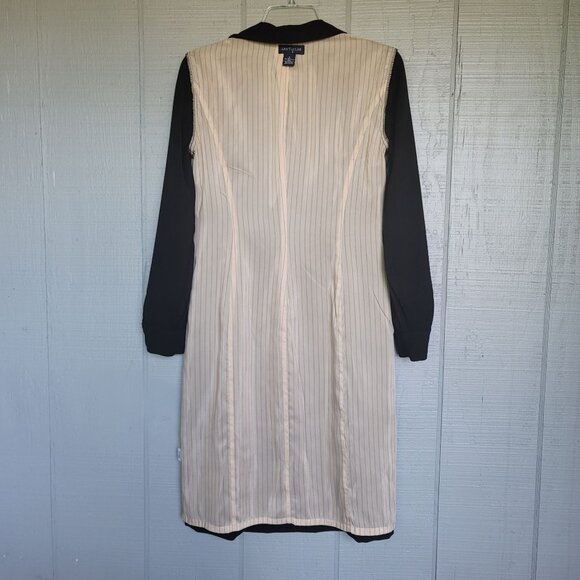 Ann Taylor Long Sleeve Button-Front Black Collar Dress Jacket. Size 4 - Picture 5 of 7